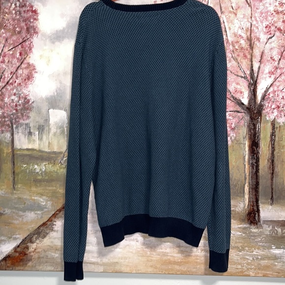 Penguin Munsingwear Multi Blue Pattern Long Sleeve Crew Neck Sweater 2X - Picture 6 of 8